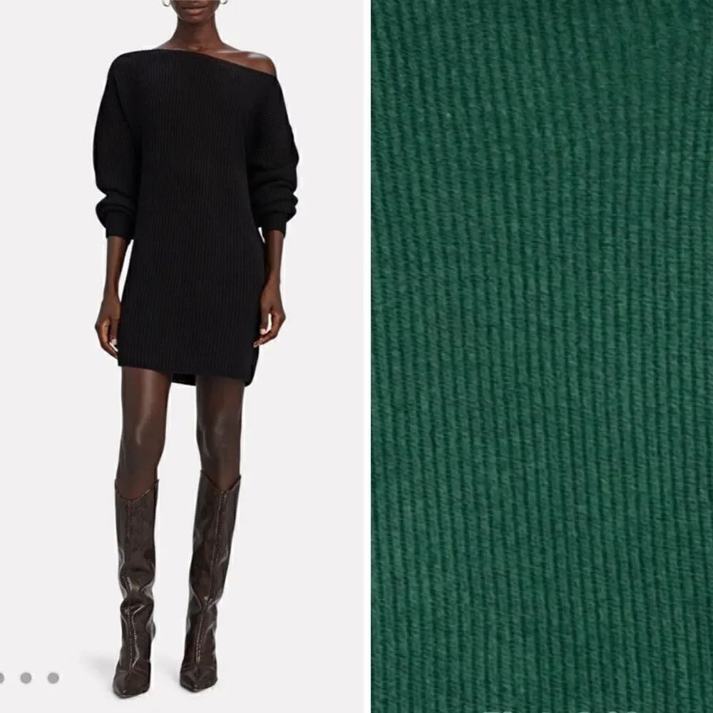 NWT INTERMIX Jackie Wool-Cashmere Sweater Dress Emerald GREEN Large